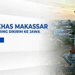 Ikon Kota Makassar sebagai ilustrasi barang khas Makassar yang sering dikirim ke Jawa melalui layanan cargo.