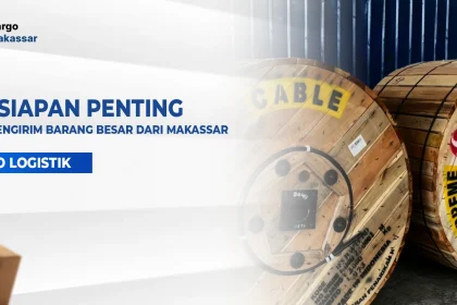 Gulungan kabel besar sebagai ilustrasi persiapan penting kirim barang besar dari Makassar melalui layanan cargo.